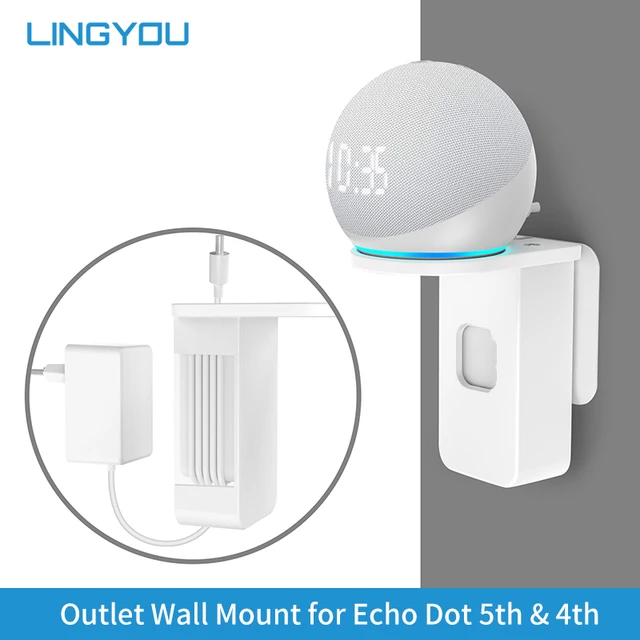 For  Echo Pop Stand Wall Mounted Holder No-screws Space Saving  Assistant With Cable Management Speaker Accessories - AliExpress