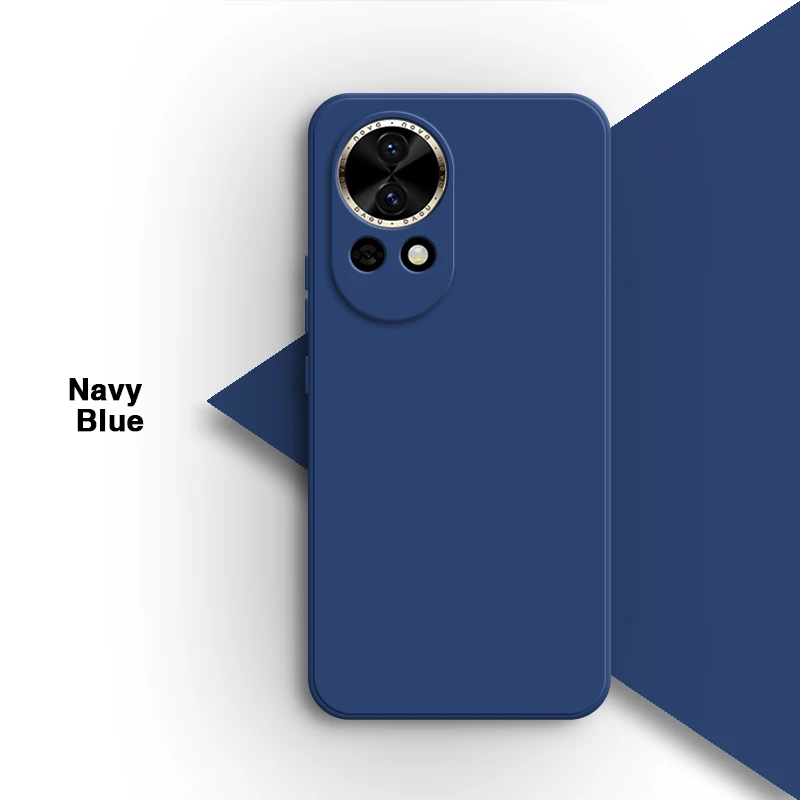 Premium Liquid Silicone Shockproof Phone Case with Camera Protection - Solid Black