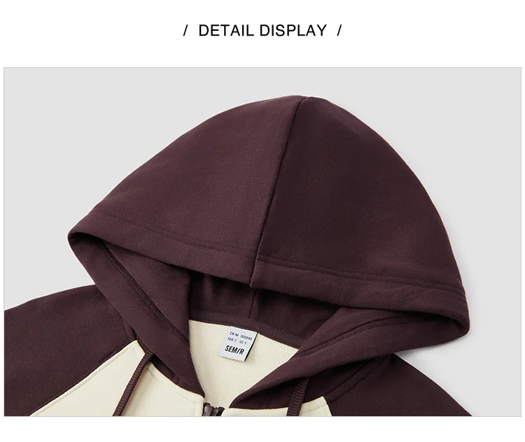 Jacket Women Hooded Shoulder Sleeve Loose Autumn New Embroidery Color-blocking Jacket