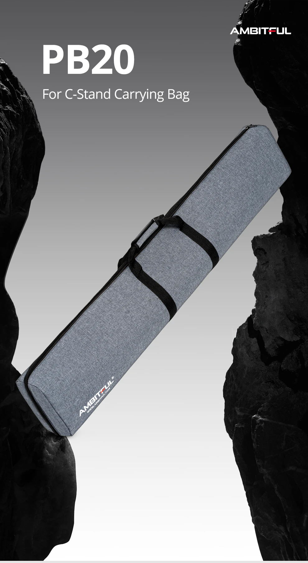 Description Picture 2 of itemAMBITFUL PB20 Magic Leg Storage Bag Photographic Equipment Carrying Case (can fit 2 sets of C-type light stands)