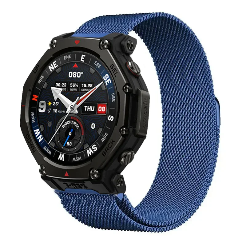 Stainless Steel Magnetic Milanese Strap - 22/20mm Metal Band
