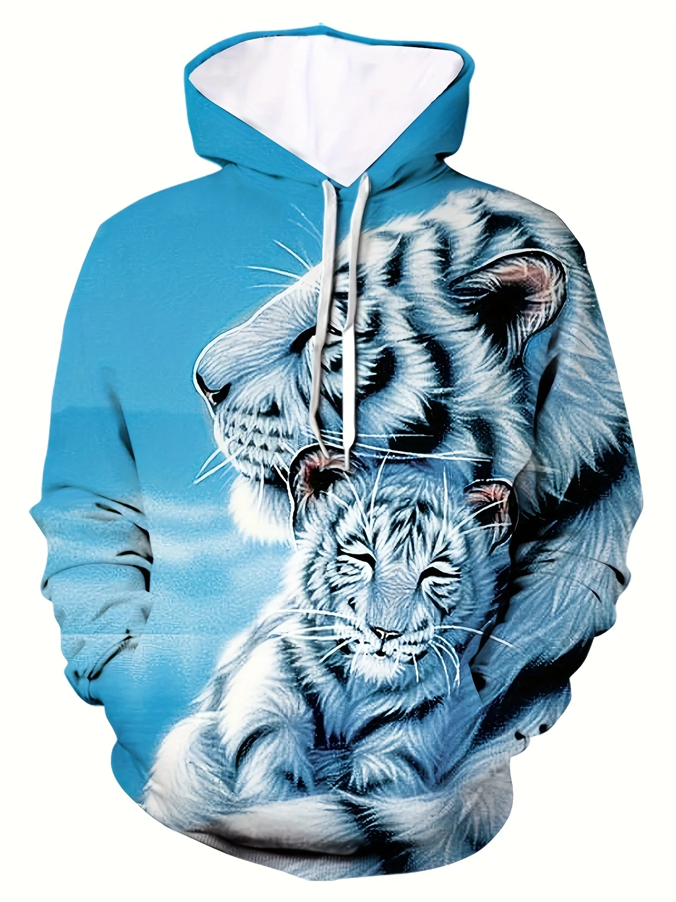 

Мужской свитер с круглым вырезом Tiger element, новый осенний бархатный Модный повседневный удобный детский свитер с большим кодом курсора
