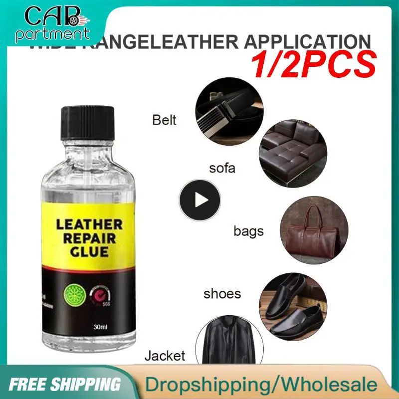 

1/2PCS Universal Car Leather Repair Glue Household Auto Sofa Seat Leather Maintenance Care Bags Shoes Quick Repair Adhesive