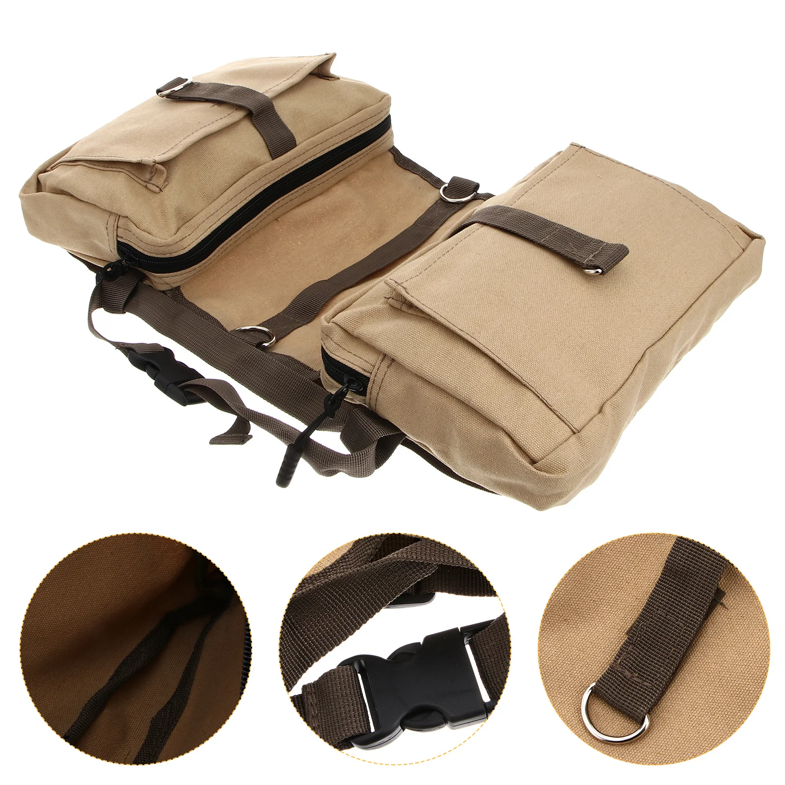 thumbnail image 1 of Mochila para perros medianos y grandes, bolsa de lona, mochilas para silla de montar a pie, Camping, viajes para mascotas, senderismo, 1 of 5