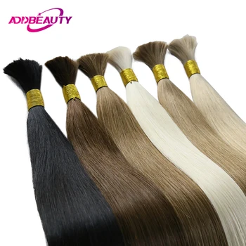 Straight Bulk Human Hair 72cm 100g Long Remy Human Hair Bulk for Braiding No Weft Unproccessed Brazilian Human Hair Extension 1