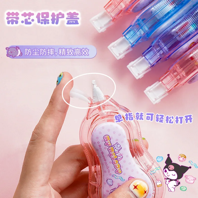 24pcs Sanrio Cartoon Series Decompression Fix With Ins Wind Student Typos Erasure With Cute Learning Stationery Large Capacity