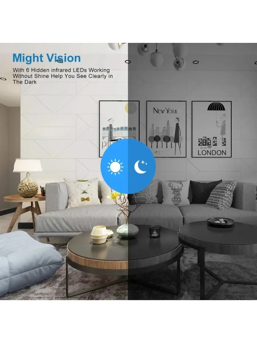 Description Picture 6 of item4K 1080P HD Mini Wifi Camera Invisible Espia Cam Smart Home Security IP Webcam Remote Monitoring Night Vision Small Camcorders
