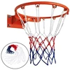 1-3X Standard Basketball Net Durable Polypropylene Fiber Outdoor Sports Basketball Tri-Color Basketball Net Mesh Replacement 4