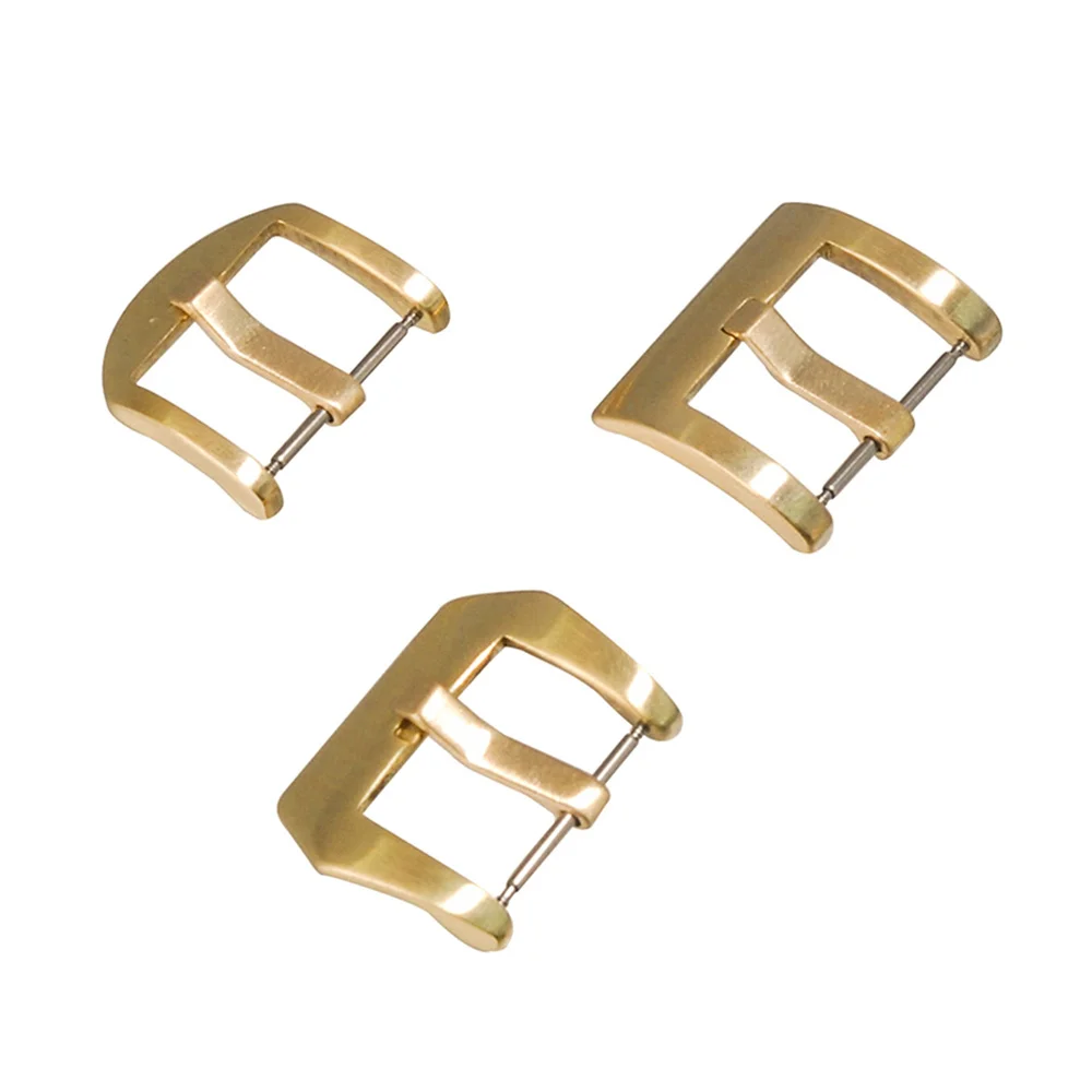 

20mm/22mm Metal Brass Watch Buckle Pin Replacement Watch Clasps for Leather Rubber Band Strap Accessories