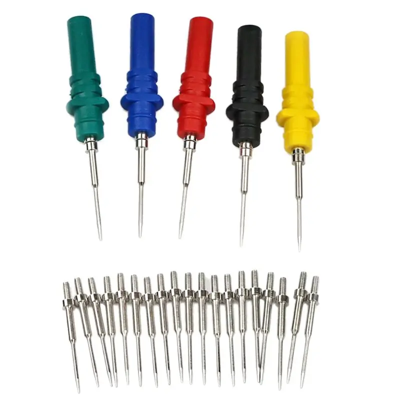 

5PCS HT307A Automotive Probe Set Replacement Banana Plug Recoverable Test Repair Tools for Circuit Boards Durable 94PD