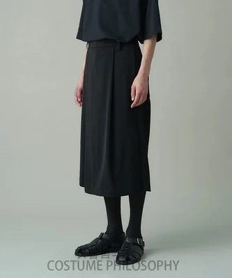 

Men's New Trousers Casual Solid Color Simple Black Casual Capris Fashionable Loose Asymmetric Skirt Pants Men's Loose Large