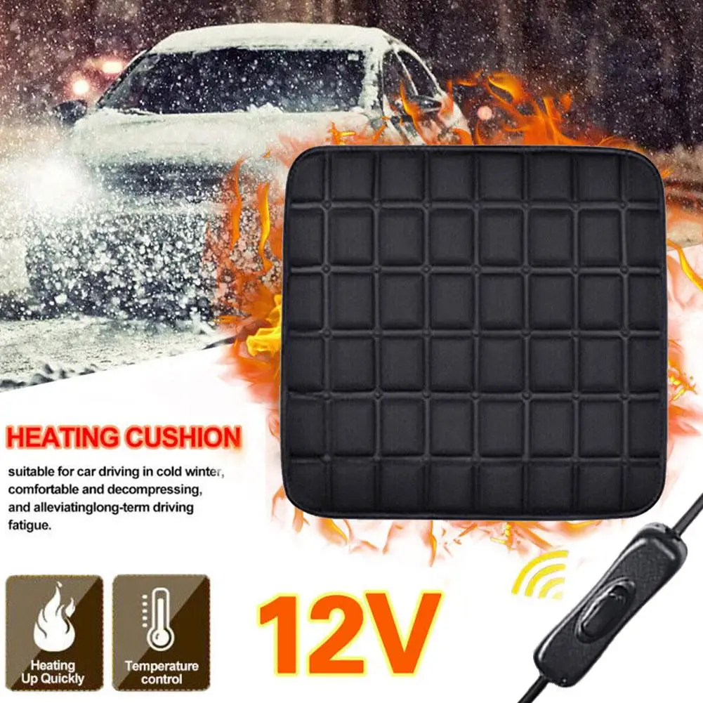 

2PCS Winter USB Heating Car Seat Cover Cushion Universal Comfortable Cushions Auto Soft Seats Automobile Accessories Warm I1E6