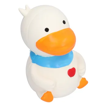 Latex Duck Dog Toys Durable Cute Interactive Funny Squeak Duck Toys for Dog Puppy Chewing PlayingWhite 2