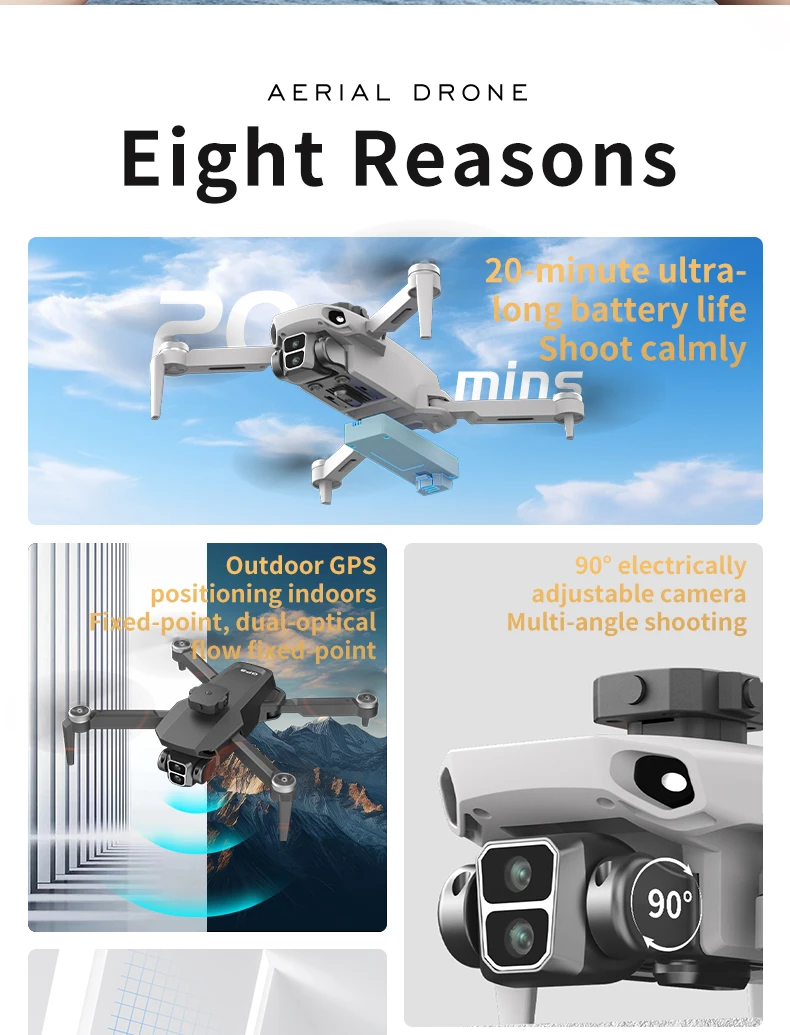 전문가용 드론 4K HD 카메라 스크린 리모컨 5G WIFI EIS 장애물 회피 FPV 브러시리스 쿼드콥터 4.5인치 LCD 화면