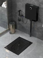 #~Y Household Toilet Water Tank Set Bathroom Small Apartment Shower Room Potty Chair With Cover Toilet 2