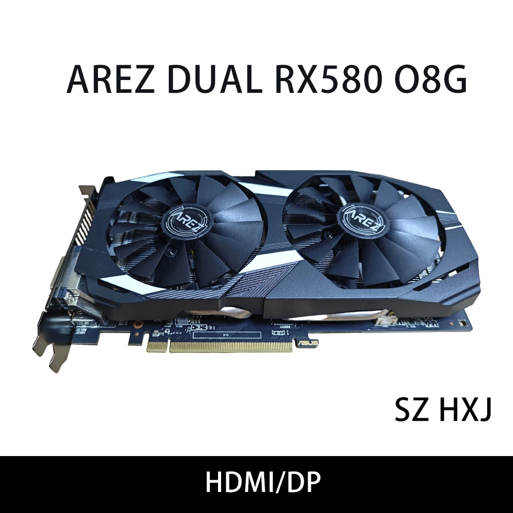 Vbestlife RX 580 ゲーミンググラフィックスカード デュアルファン 256ビット 8GB GDDR5 60Hz出力 4K解像度 16 PCI Express 3.0 ゲームグラフィックカード ホー : VBESTLIFE RX 580 Graphics Card, 256 Bit 8GB GDDR5