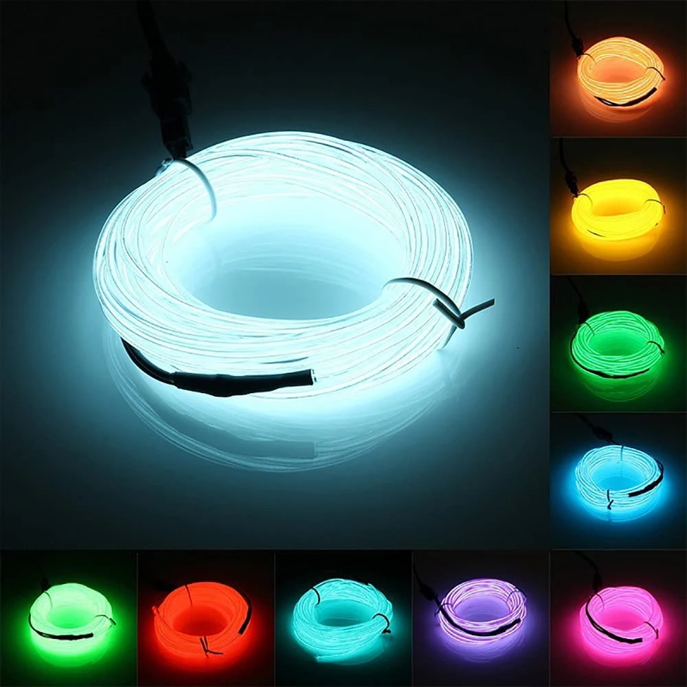 Luces LED De ColOres Para Carros Autos CaSa USB Ambiente Disco Neon  AccesorioS