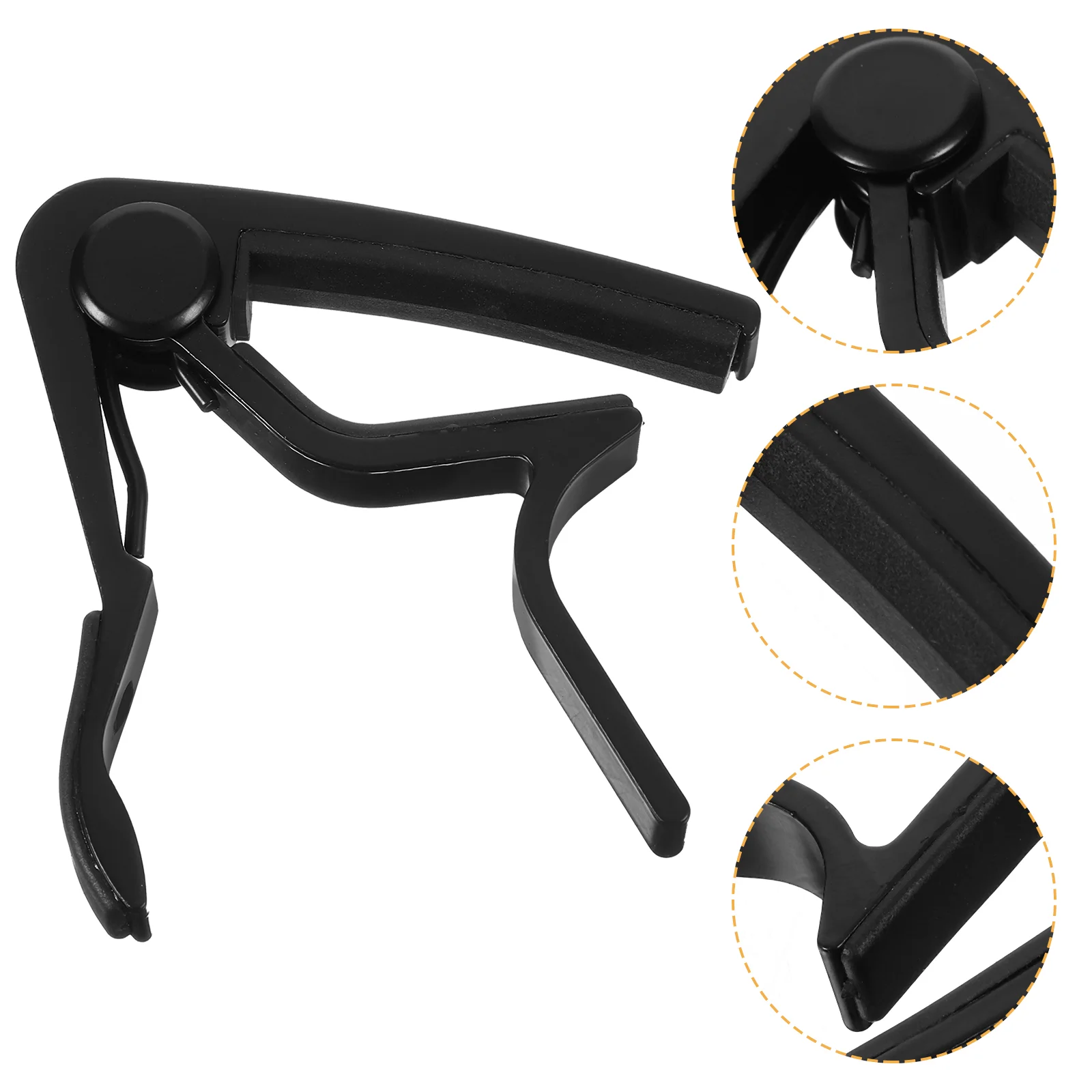 

Guitar Capo Single- handed Quick- Change Guitar Capo for Acoustic Electric Guitars Bass ( Black )