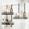 Stainless Steel Shower Caddy Hanging Bath Shelves Bathroom Organizer Nail-free Shampoo Storage Shelf Rack Bathroom Basket Holder 1