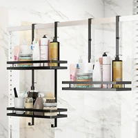 Stainless Steel Shower Caddy Hanging Bath Shelves Bathroom Organizer Nail-free Shampoo Storage Shelf Rack Bathroom Basket Holder 1