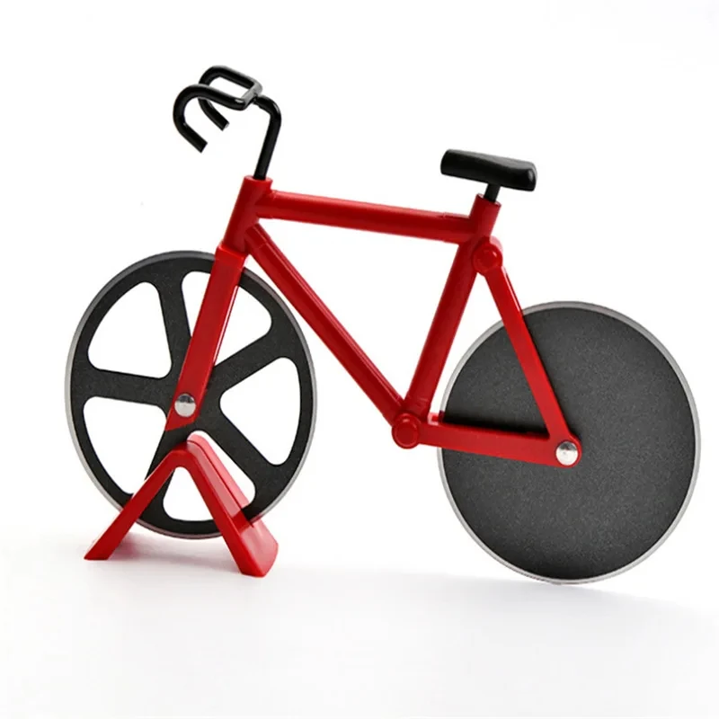 Creative Pizza Cutter Bicycle Shape Pizza Cutter Reusable Slicer Picnic Practical Stainless Steel Kitchen Accessories pizza cutter