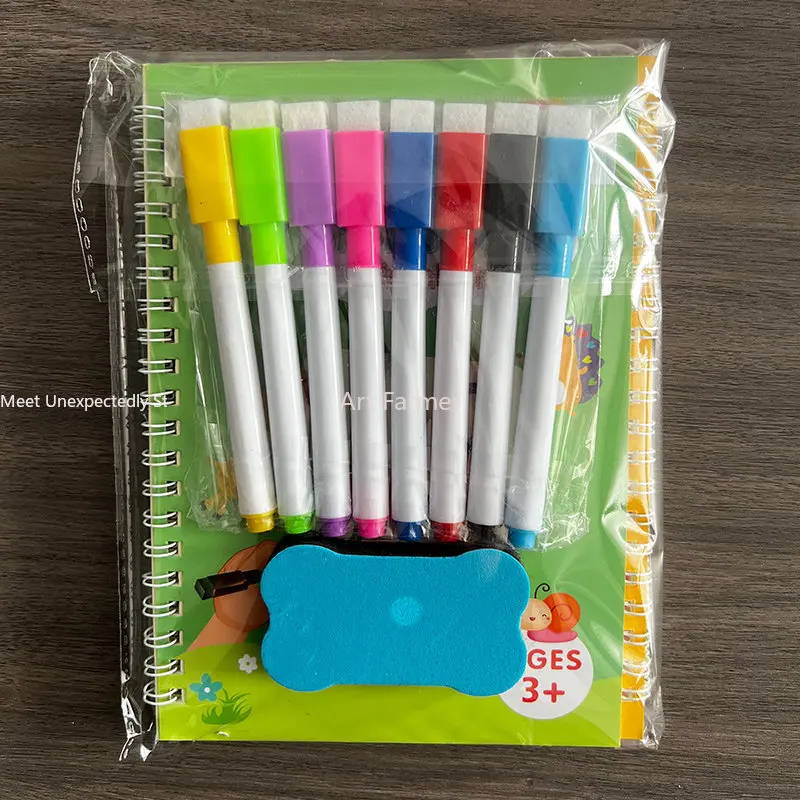 New Lettering Calligraphy Set Montessori Magical Tracing Workbook Erasable Magic Book for Children Reusable Notebook Writing 4