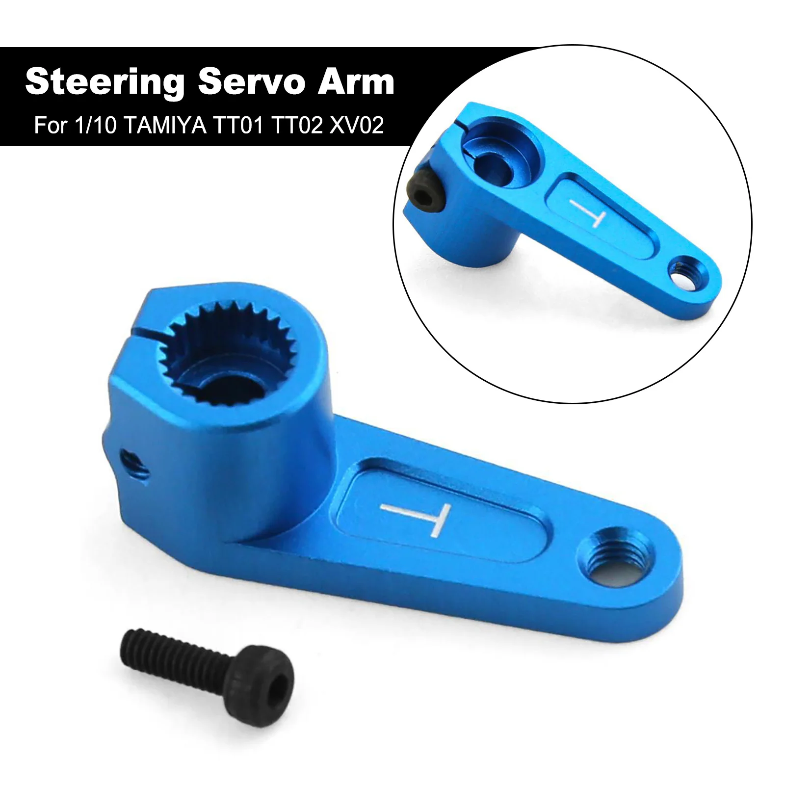

Aluminum Alloy TT01 TT02 XV02 25T Steering Servo Arm Heighten Steering Link Servo Part For Tamiya 42248 RC Car Accessories
