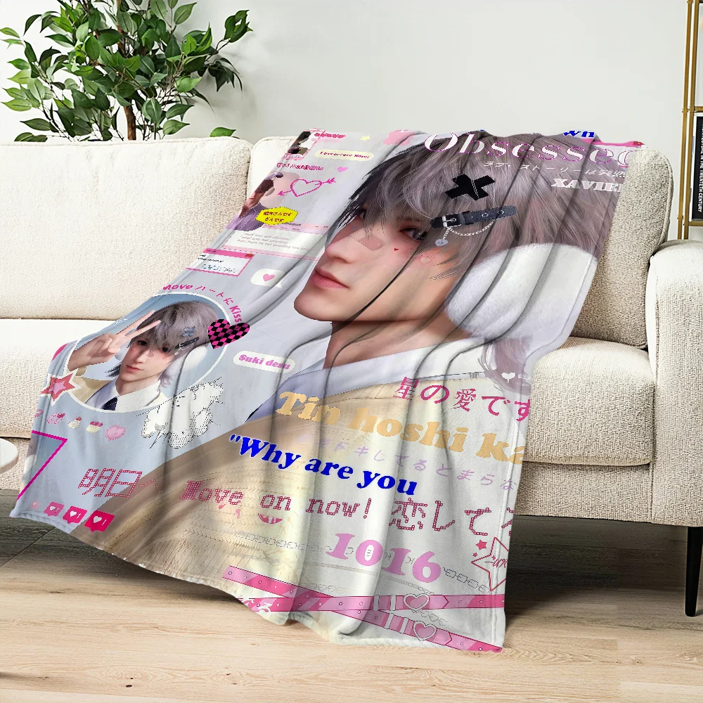 Flannel and warm xavier comfort  soft Love plush blanket for Caleb sofa living room office Deepspace bedroom Sylus travel  gift 2