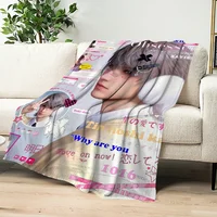Flannel and warm xavier comfort  soft Love plush blanket for Caleb sofa living room office Deepspace bedroom Sylus travel  gift 2