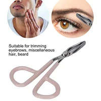 1pcs Stainless Steel Eyebrow Removal Tool Make Up New Fashion Scissors Shaped Eyebrow Clip Tweezers Clamp Clipper Beauty Tool 1