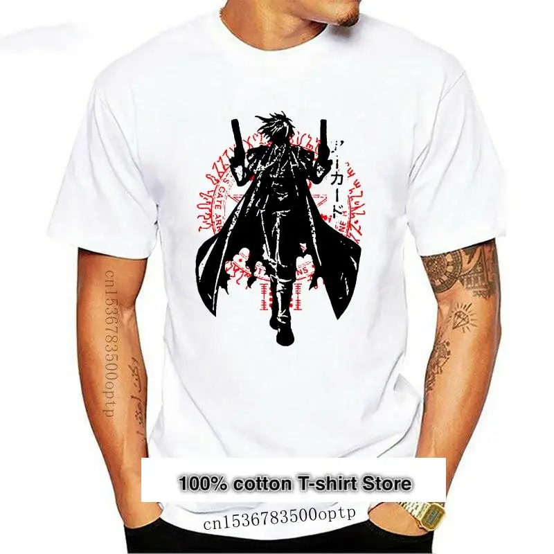 Camiseta de манга corta para hombre y mujer, camiseta de carmesi, Alucard, Hellsing, 1
