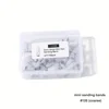 Sanding Bands For Nail Art, 80/120/180/240 Grit, Mini Nail Drill Bits For Manicure And Pedicure 6