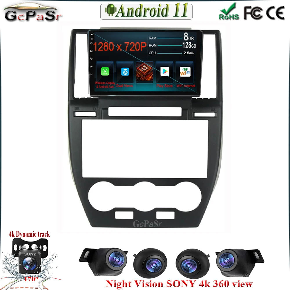 9 'ɺndroid 11 Carplay для Land Rover Freelander 2 2006 - 2012 Автомобильный мультимедийный