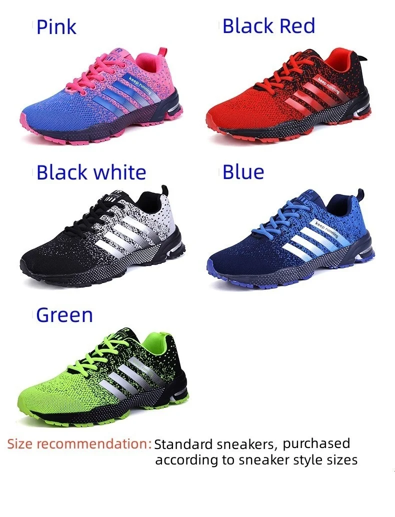 Description Picture 5 of itemMan sneakers Light comfortable casual shoes red mesh trainers Women walking shoes breathable sports shoes for men running shoes