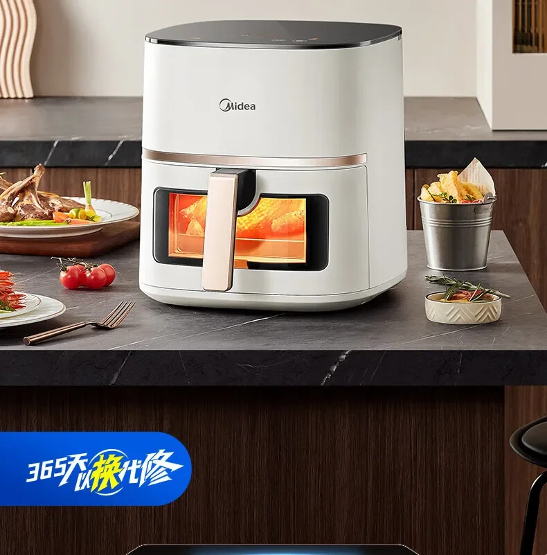220V/Midea air fryer 5L home automatic oven multi-function non-stick touch micro steam tender baking 6