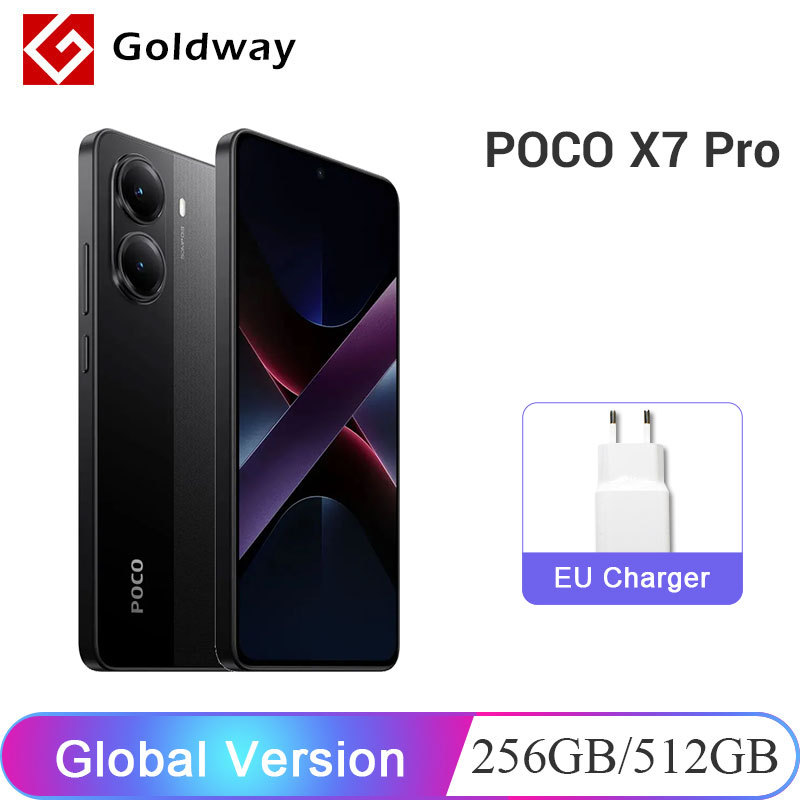 【World Premiere】POCO X7 Pro Global Version Smartphone Dimensity 8400-Ultra 6000mAh 90W Charge 50MP camera with OIS 120Hz NFC 5G