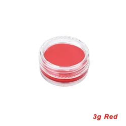 Professional Face & Body Paint - White, Black, Red for Special Effects, Holidays & Costume Parties (3g Red)
