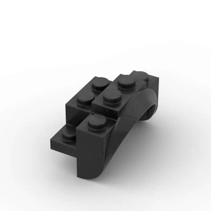 MOC 차량 35789 머드가드 펜더 빌딩 블록 부품, 아치 라운드 브릭, 솔리드 스터드 장난감, 어린이 생일 선물, 10 개