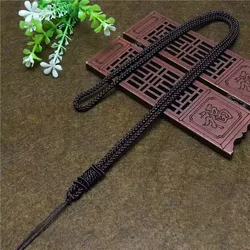 Braided Handmade Necklace Cord - 5 - Pack in Red and Brown (5pcsBrownColor)