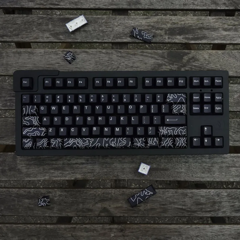 GMK keycaps Canyon Black keycaps 142 Key PBT keycaps Dye Sublimation