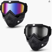 Gel Blaster Full Mask Detachable Masks Tactical Mask with Goggles Compatible with Nerf Rival, Apollo, Zeus, & Artemis Blasters 1