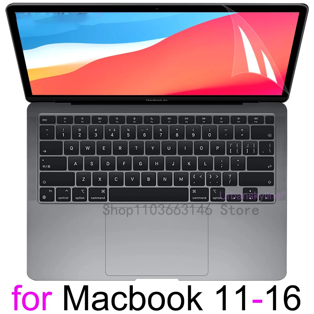 

Screen Protector for MacBook Air 15 13 M2 Pro 14 16 M1 Max Touch Bar ID 11 12 HD Skin Film Guard Cover A2991 A2992 Retina 13.6