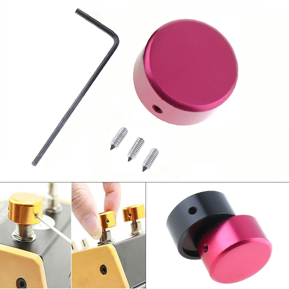 Guitar Effect Pedal Foot Nail Cap Pad Anti Scratch Aluminum Alloy Cover Foot Switch Toppers Knob Accessories for Guitar Pickup