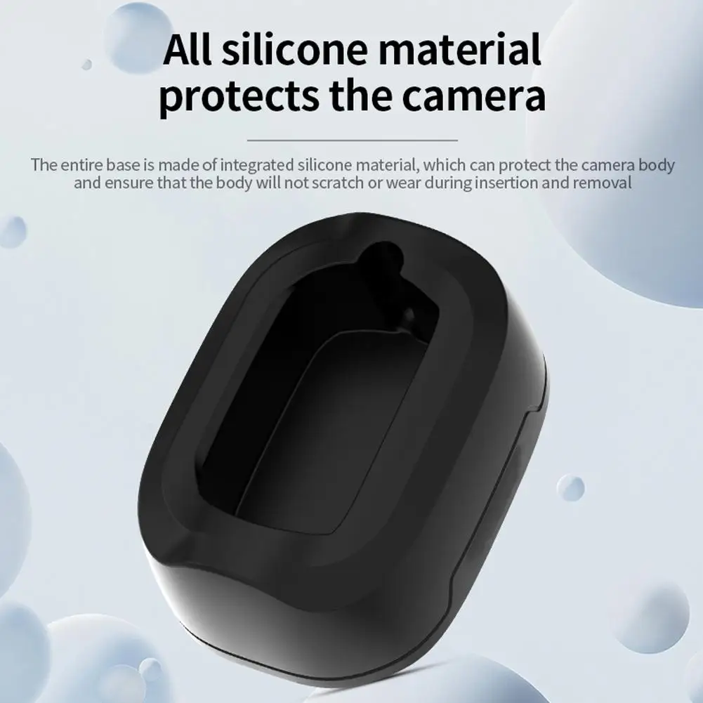 

Silicone Desktop Base Upright Holder For Insta360 X4 Stand Base Protective Holder Action Camera Accessory Y0R8