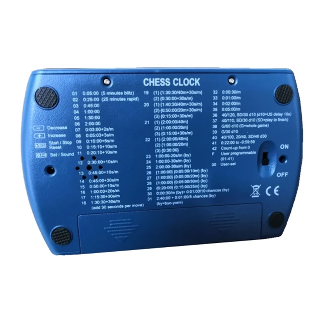 Advanced Chess Clock Professional Chess Digital Timer I-go Count Up Down Alarm Watch Board Game Competition Hour Meter Stopwatch - Image 4