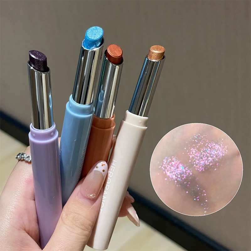 Pearlescent Eyeshadow Stick Brightening Pearl Lying Silkworm Highlighter Pen Waterproof Long Lasting High Gloss Eyeshadow Makeup_voghion.com