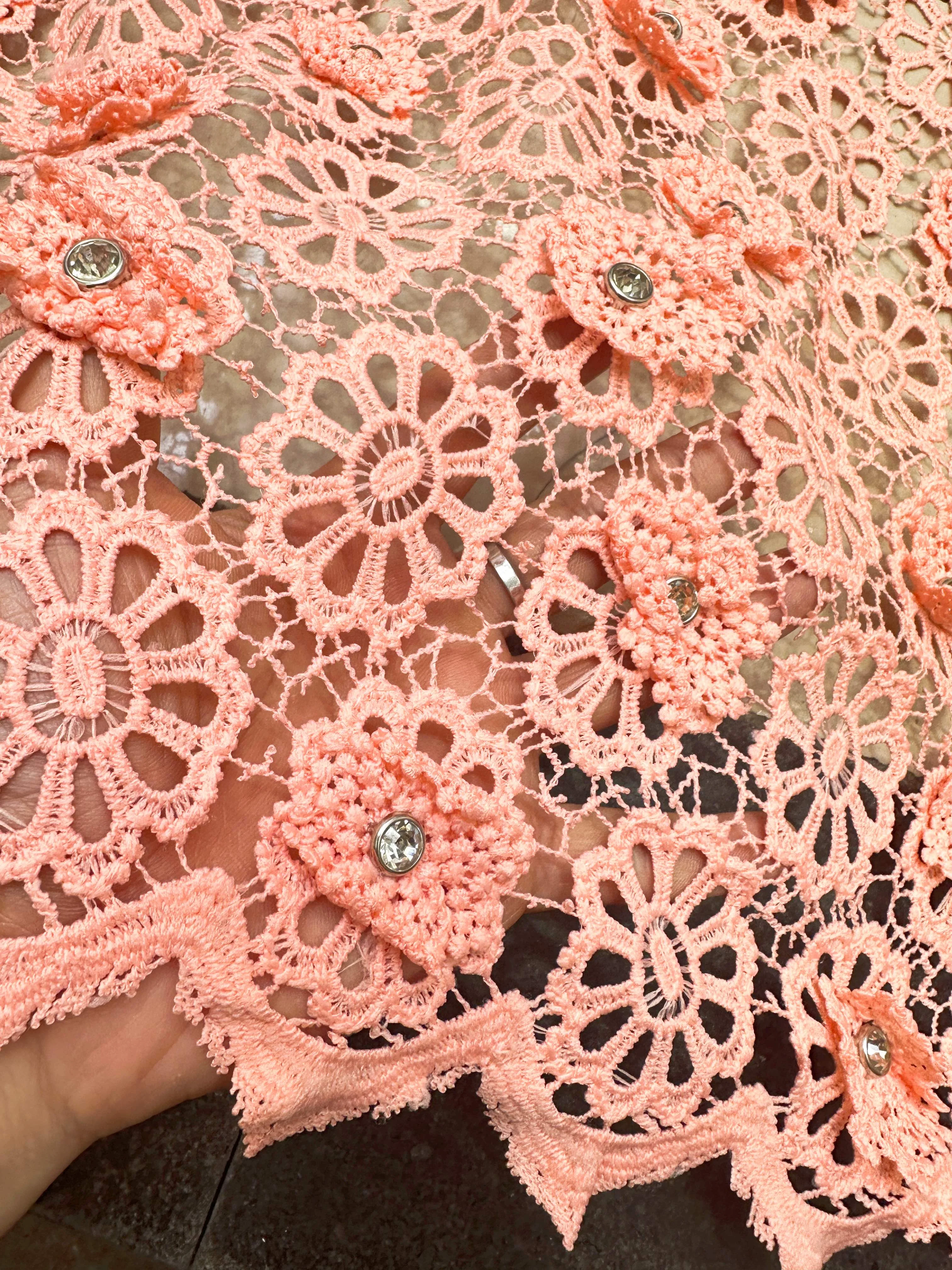 3D Large Flower Embroidery Lace Africa High Quality Lace 5yards Yarn Fabric For Fashion Women's Dresses Skirts Dresses fabric