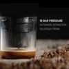 Houselin Portable 20 Bar Electric Espresso Machine, Self-Heats in 3-4 Mins, Compatible with NS Capsules & Ground Coffee 3