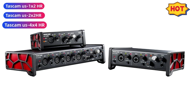 Tascam多用途オーディオインターフェース、US-1x2時間、2入力、1マイク 