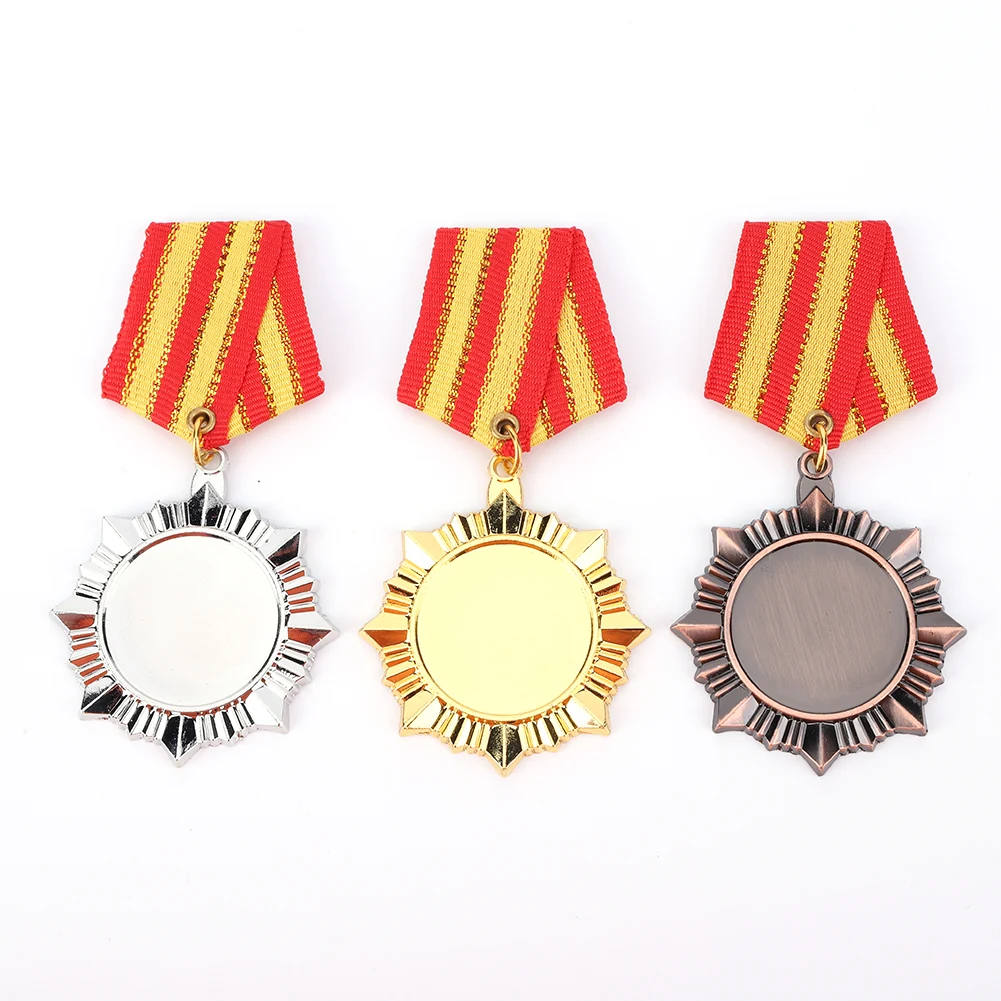 5cm Gold/Silver/Bronze Medal Award Medals Sports Rewards Students Rewards Metal Winner Medals for Talent Show Party Race